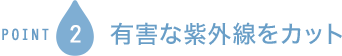 POINT2 紫外線から瞳を守る
